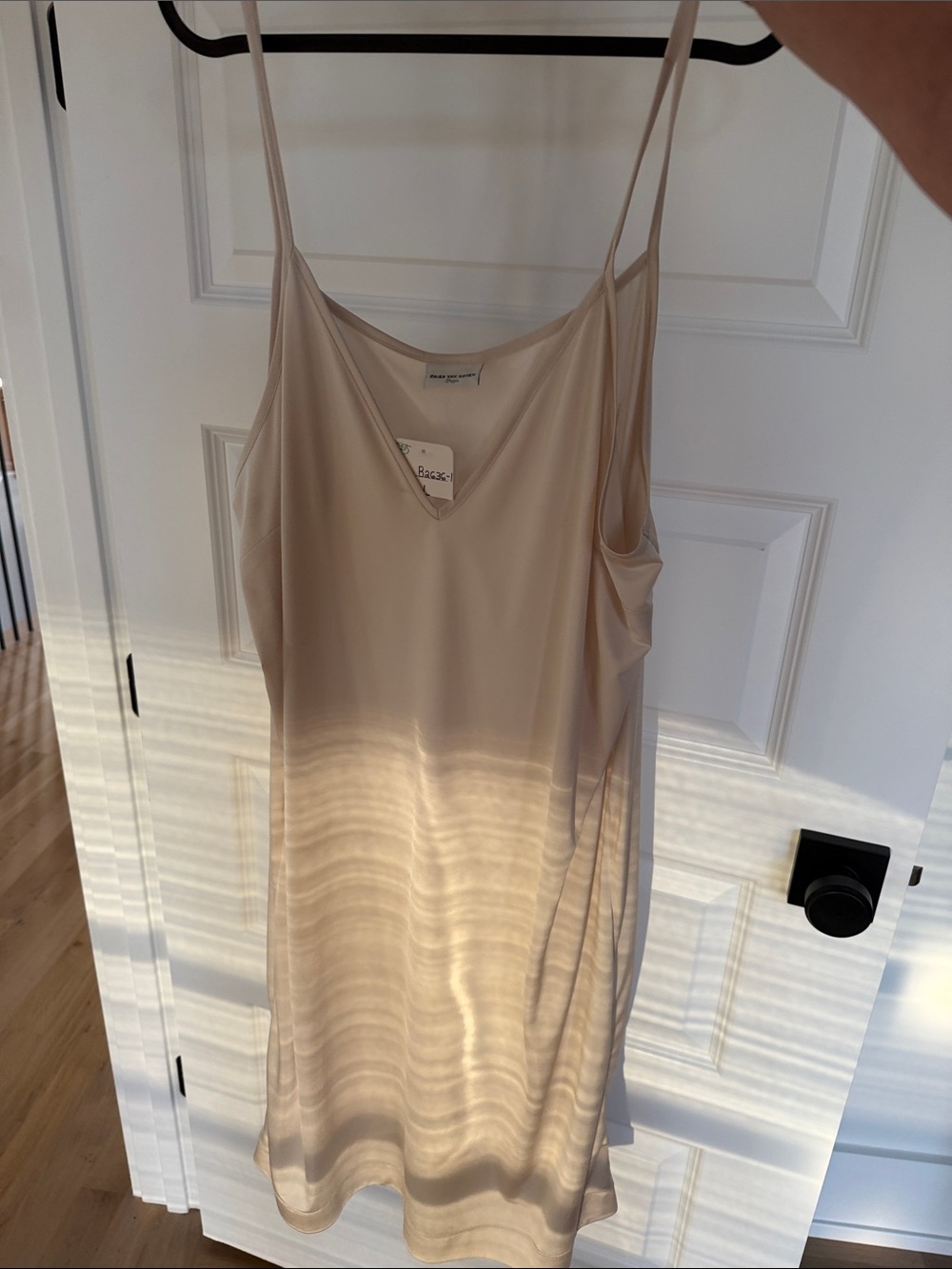 NWT dries van noten hunia slip camisole dress sz L ecru $350 - Picture 4 of 9